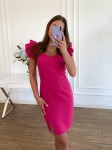 Carmen2 krótka sukienka hiszpanka fuksjowa